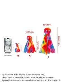 Colorful Octopus Pet Toy, Suitable For Cats And Dogs, Chewing & Interactive, Boredom Relief For All Types Of Pets - Multicolor - View 9