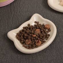 卡通猫造型彩色塑料猫碗，呵护猫咪胡须，适用于小型犬及宠物——可盛放干湿食物和水——易于清洁，可存放干粮、零食、罐装湿粮、骨头残渣和坚果壳。圣诞节礼物、趣味礼物、斋月礼物、个性化礼物、猫咪用品、宠物食品收纳盒 - 100ml - 查看 7