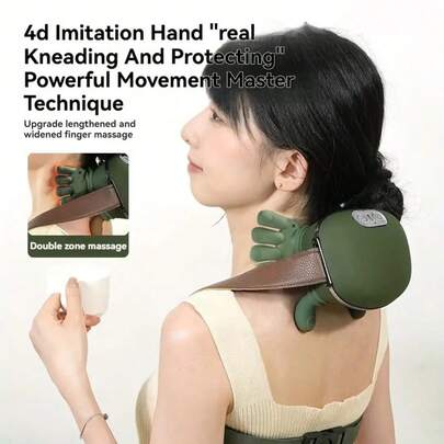 5-Finger Massager, Electric Neck & Shoulder Massager, Wireless & Portable, USB Rechargeable. Deep Tissue Massage For Neck, Shoulder, Back, Arms And Legs. 2000mAh Battery.