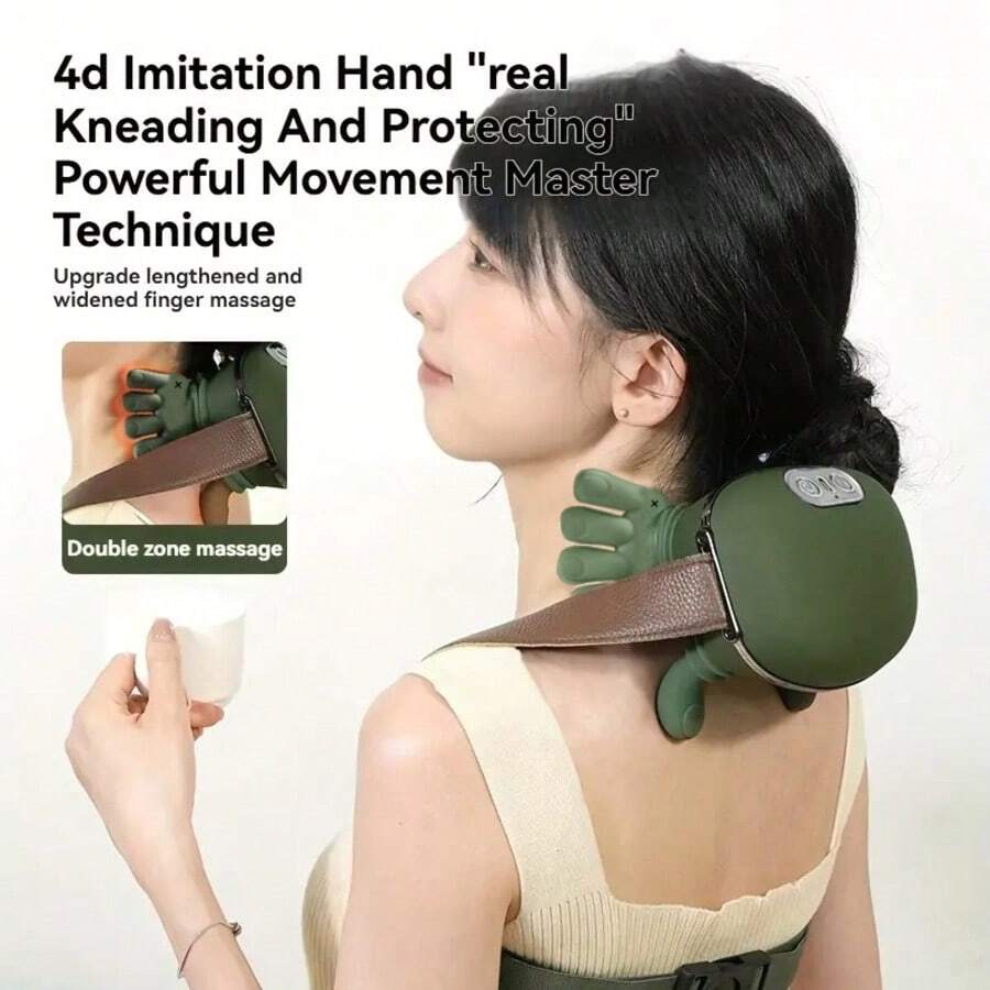 5-Finger Massager, Electric Neck & Shoulder Massager, Wireless & Portable, USB Rechargeable. Deep Tissue Massage For Neck, Shoulder, Back, Arms And Legs. 2000mAh Battery.