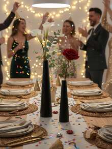 1件/套 金属铁艺花瓶/花架，简约浪漫，适用于婚礼宴会、烛光晚餐、家居桌面装饰、高档花盆、玫瑰花瓶、粉色房间装饰、家居装饰、桌面装饰、餐桌摆设、送亲友的礼物、毕业礼物、女士礼物、闺蜜礼物、婚礼餐桌装饰、生日派对装饰、母亲节礼物、复活节装饰、绿色、餐桌装饰 - 彩色 - 查看 9