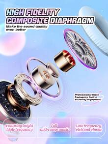 New RGB Glowing Cat Ear Wireless Headphones, Gradient Color Foldable Wireless Bluetooth Headset With Surround Sound, Cute & Fashionable Over-Ear Headphones With Micro SD Card Slot, Suitable For Gaming, Music, Live Streaming - 彩色 - 查看 4