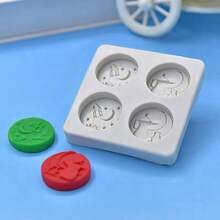 1 pieza Molde de silicona con forma de luna con texto árabe/de Oriente Medio