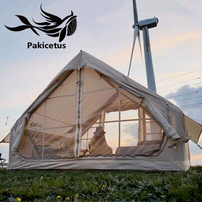 Inflatable Camping Hot Tent, Easy To Set Up For Families, Windproof/Insulated Self Standing Air Tent For All Seasons, Outdoor, With Windows, Inflatable, Shelter Tent, Suitable For Outdoor Camping, Dining, Etc