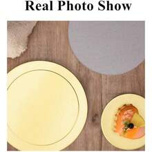 Cakeboard Round,Disposable Cake Circle Base Boards Cake Cardboard Pizza Plate Platter… - 40pcs Gold - View 4