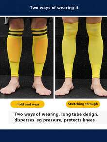 1 Pair Kids Football Over-The-Knee Leg Warmers, Breathable Sports Leg Warmers For Boys And Girls Aged 8-14, Autumn/Winter - Multicolor - View 8