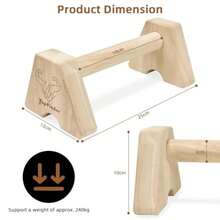 Calisthenics Bars Push Up Bar Handstand Blocks Parallel Bars For Calisteniamadera L Sit Bars Gymnastics Equipment - Wood - View 2