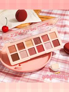 PINKFLASH 眼影盘，哑光、珠光、金属色眼影，持久不晕染，自然色调，彩妆眼影礼盒套装 - 04# - 查看 7