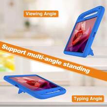 1个防震便携支架EVA平板电脑保护套，兼容iPad、Infinix、荣耀Pad、MatePad、小米Pad（不含平板电脑，部分型号带有笔槽） - 藍色 - 查看 4