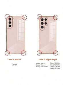 1pc Luxury Electroplate Transparent Phone Case Compatible With IPhone 17/6/7/8/X/XS/XR/11/12/13/14/15/16/16e,Galaxy S22/23/24/25/S24 FE/S25/S26 EDGE, A04/05/06/A07/A17/A14/A15/A16/A24/A25/A34, Redmi Note 9/10/11/12/13 ,Redmi 9/10/12/13C 14C,OPPO,MOTO,Honor X,HW, RENO Realme C53 C55 C61 C63 C65 C75 Pro Max Plus Bumper Shockproof Clear Cover 2 In 1 PC TPU Case - Purple - View 11