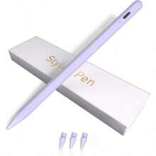 IPad Apple Pencil 9th&10th Generation, Fast Charge Stylus Pen For Palm Rejection And Tilt Sensitivity, Compatible With IPad Pro 11/12.9in, Mini 5/6, IPad 6/7/8/9/10, Air 3/4/5 (White) - Màu tím - Xem 1