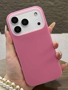 坚固材质硅胶磨砂亲肤橙色果冻硅胶软手机壳，兼容 17 Pro Max 17 Pro 16 17 13 14 15 Pro Max 15 14 Plus 13 12 Pro Max 11，超薄液态硅胶保护防震后盖，春季礼物 - 火龍果色 - 查看 4