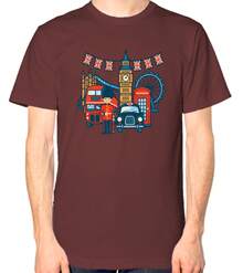 London Unisex T-Shirt - Black - View 10