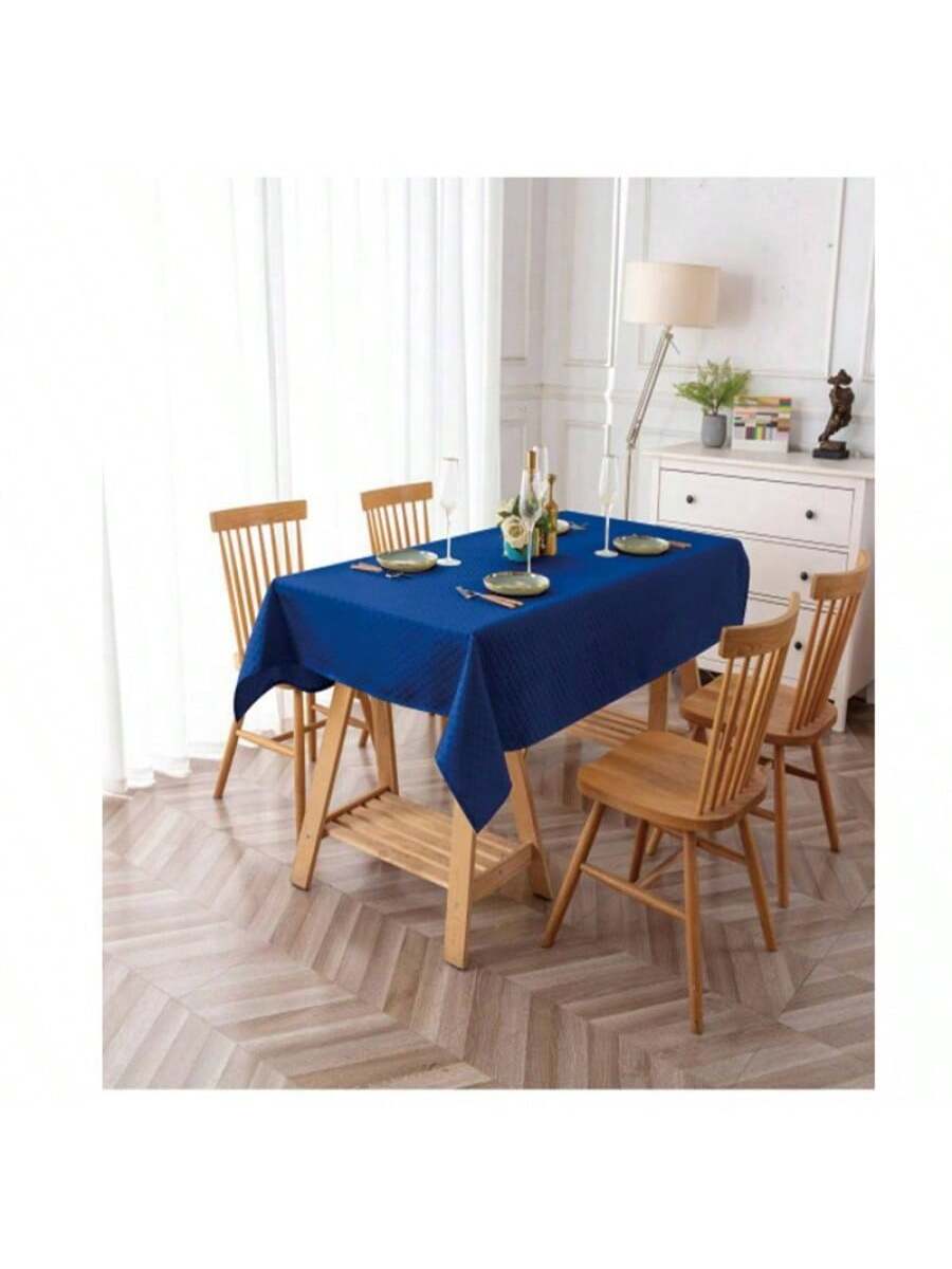 mantel cuadrado color azul marino de alta durabilidad de 140cm*180cm