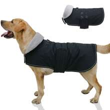 Winter Dog Coat With Hook And Loop Fasteners, Windproof Snow Jacket, Reflective Cold Weather Pet Vest For Small, Medium, And Large Dogs - Black - View 19