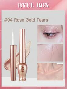 ETUDE Water Tear Liquid Eyeliner 0.32oz - Sparkling Glitter & Waterproof | Pearl Shine, Smudge-Proof, Long-Lasting - #04Sun Light - View 2