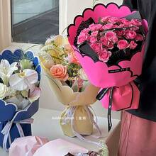 10pcs/Pack Flower Petal Shaped Waterproof Pearlescent Wrapping Paper, Suitable For Valentine's Day, Mother's Day, Teacher's Day, Weddings, Couples Gifts, DIY Bouquets, Fresh Flower Wrapping, Craft Materials - Multicolor - View 8