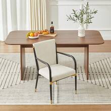 Dining Chairs - Beige + Fabric-4 - View 7