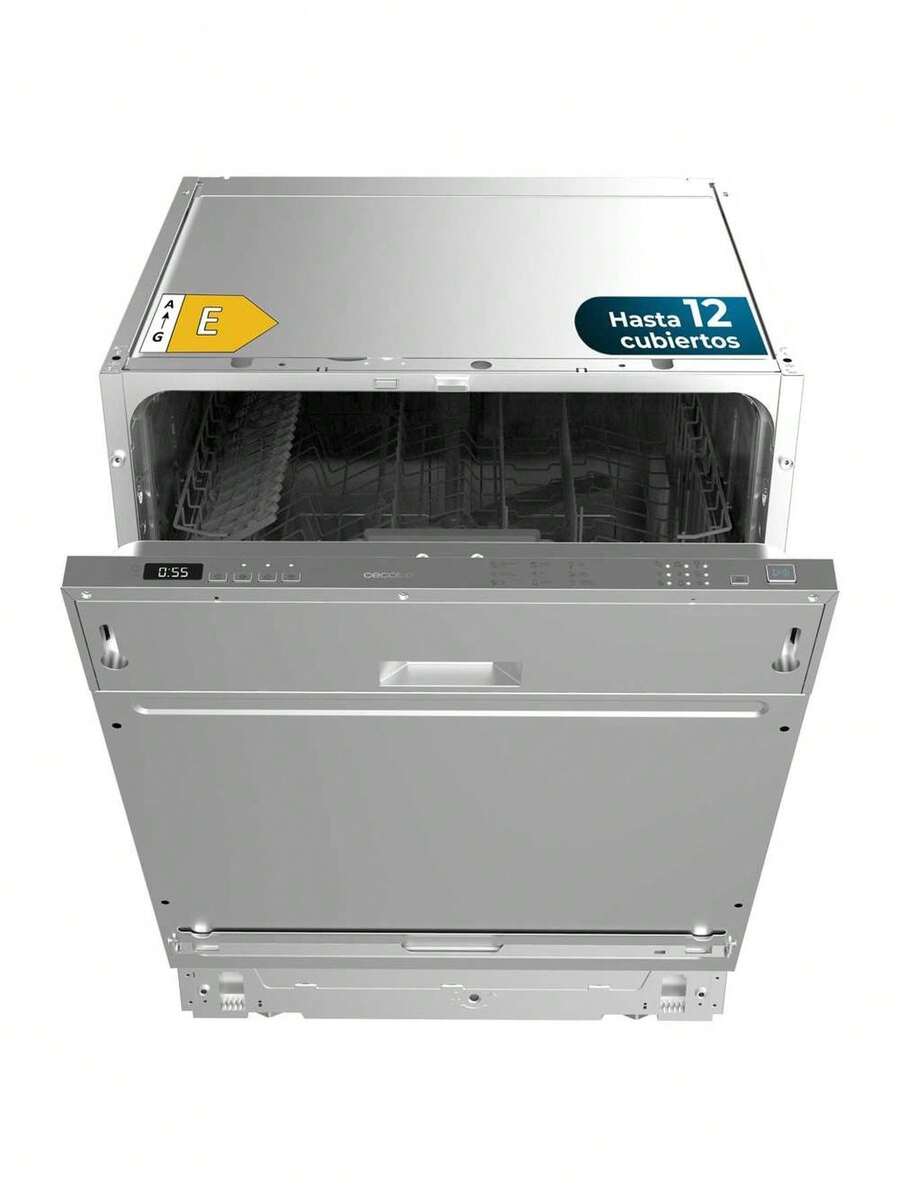 Cecotec Bolero Aguazero 6102 60cm Freestanding Dishwasher, Energy Efficiency Class E, 12 Place Settings Capacity For Versatile Washing, 7 Customizable Programs For Pots, Dishes And Delicate Glassware, Delay Start Function For Delayed Start Up To 24 Hours, Half Load Option For Resource Saving, 3-In-1 Program For Detergent, Rinse Aid And Degreaser, Dry+ Function For Efficient Drying, Intuitive FullTouch Panel, KidLock Child Lock, Optimal Performance And Easy To Use. - Multicolor - View 1