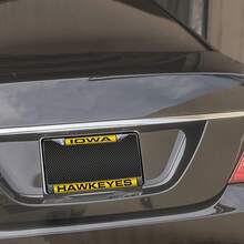 Industries NCAA - Marco de matrícula Chapado en Cromo estándar con Incrustaciones de Corte láser para Adultos - Color del equipo - Ver 2