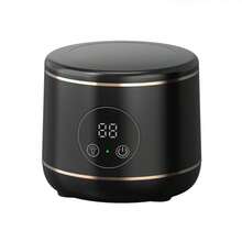 家用超声波清洗机，适用于珠宝和假牙，带紫外线灯、遥控器和消毒功能 - 黑色 - 查看 6