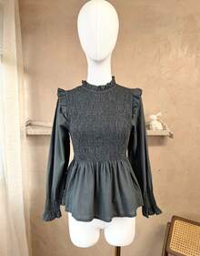 Women Blouses - Màu xám đen - Xem 4