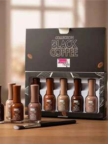 GAMA BLACK COFFE FANTASY NAILS / GEL SEMIPERMANENTE Esmalte para uñas . secado en lampara. - Marrón - Ver 3