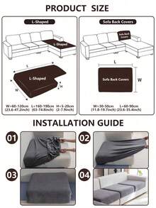 1 pieza Funda de cojín de asiento de sofá elástica y extraíble con estampado, adecuada para sala de estar, dormitorio, protección de sofá de oficina, decoración del hogar - Multicolor - Ver 5
