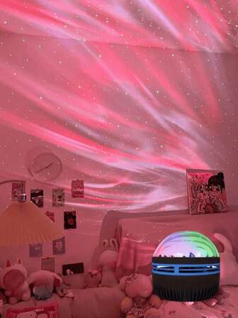 1pc LED Creative Northern Lights Projection Light, Colorful Dynamic Lighting Effects, Milky Way Starry Atmosphere Light, USB Powered, Couples Holiday Gift, Family Gathering, Event Decorative Light, Suitable For Bedroom, Living Room, Game Room, Party, Birthday