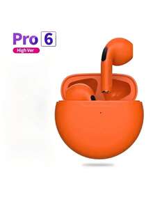 TWS Pro 6 New Wireless Earbuds With Microphone, Bluetooth Headphones, Sports Running Earphones, Compatible With Apple Pro6 Earbuds