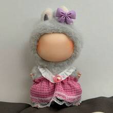 1 Set Mini Cute Princess Doll Dress Up Outfit, Includes Dress, Headpiece And Shoes, Fits 4th Generation Dolls, Decorative Doll Clothes Or Adorable Doll Replacement Outfit (Doll Not Included) - Multicolor - View 5