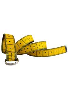 Retractable Ruler Belt, Double-Sided Printed Measuring Tape Belt, Original Design Metric Scale Tool Soft Tape, Multifunctional Soft Ruler Alloy Double Ring Buckle Fashionable Belt - Multicolor - View 5