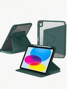 Compatible With IPad (A16) 11th Gen 11-Inch (2025) And IPad 10th Gen 10.9-Inch (2022), Protective Case With Pencil Slot, Ultra-Thin Protective Shell, Transparent Back Cover, Support Auto Wake/Sleep, Abyss Blue - Multicolor - View 49