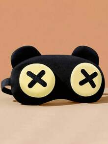 1 chiếc mặt nạ ngủ hình gấu hoạt hình dễ thương - Chất liệu sợi polyester mềm mại, cản sáng hoàn toàn, thiết kế khóa kéo điều chỉnh được, màu vàng và đen, phù hợp cho công việc, du lịch, ngủ trưa - Không cần pin, chất liệu bền, cần thiết cho thời gian rảnh rỗi của nhân viên văn phòng. - Nhiều màu - Xem 6