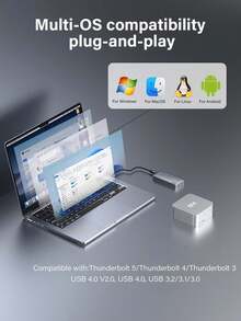 80Gbps Thunderbolt 5 NVMe Enclosure Delivers 5900MBs Read Speed Features Intel Chips Active Cooling Fan And Full Compatibility With Thunderbolt 5 4 3 USB 40 32 Standards