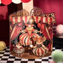 have a good day 15pcs/Pack Circus Theme Stickers, Creative Aesthetic Sticker Decals, DIY Decorative Collage Craft Materials, Holiday Gift, Personalized Scrapbooking School Supplies Scrapbook Supplies Funny Stickers Laptop Stickers Kindle Phone Stickers - Multicolor - View 8