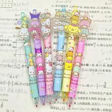 6pcs/Set Hello Kitty, Melody, Kuromi, Cinnamoroll, Pochacco Cute High-Quality Neutral Pens, Learning Stationery, Learning Rewards, Gift Set, Creative Gift - Multicolor - View 2