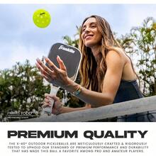 Franklin Sports X-40 Performance Pelotas de Pickleball para Exteriores - Aprobado por USAPAA - AmarilloÓpticaAmarillo - Ver 5