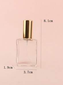 15ml 金色香水化妝水可補充噴霧瓶 1個 正方形玻璃便攜細霧空瓶 金色噴頭透明空瓶 旅行可補充小瓶 按壓瓶，迷你香水，旅行瓶套裝，噴霧瓶 - 金色 - 查看 6