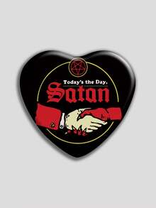 Huy hiệu hình trái tim, Huy hiệu/Trâm cài áo cổ điển và thời trang, Thiết kế phẳng 2D, Phụ kiện kim loại chất lượng cao, Thích hợp để trang trí quần áo, mũ, ba lô, Quà tặng vui nhộn cho bạn bè, bạn học, đồng nghiệp và người thân - Nhiều màu - Xem 6