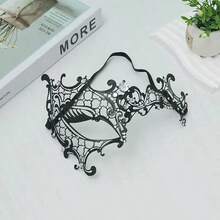 1pc Holiday Ribbon & Rhinestone Mask, Unisex, Sexy & Elegant, Suitable For Parties, Cosplay, Balls, Nightclubs, Back To School Events - Multicolor - View 6