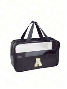 Túi đựng đồ vệ sinh cá nhân bằng PVC trong suốt, Túi đựng đồ trang điểm có chữ cái, Túi đựng đồ vệ sinh cá nhân du lịch chống thấm nước, Túi đựng đồ trang điểm có khóa kéo có chữ cái chống nước, Túi đựng mỹ phẩm, Túi đựng mỹ phẩm du lịch di động, Có quai xách tiện dụng, Đựng phụ kiện đồ vệ sinh cá nhân du lịch, Đồ dùng thiết yếu khi đi du thuyền, Phụ kiện du lịch, Đồ đựng đồ phòng tắm, Đồ đựng trang sức, Đồ đựng son môi, Đồ đựng sơn móng tay, Quà tặng Phục sinh, Quà tặng phù dâu, Quà tặng Ngày của Mẹ, Quà tặng cho phụ nữ - Nhiều màu - Xem 62