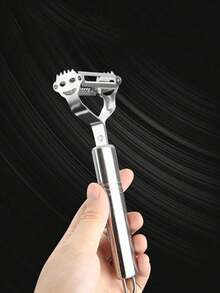 1 Piece Minimalist Practical Style Silver Stainless Steel Multi-Purpose Fruit & Vegetable Peeler Slicer & Julienne Cutter For Potatoes & More Ingredients Convenient & Labor-Saving For New Year Kitchen Meal Prep/Mother's Day Kitchenware Gift/Graduation Rental Cooking Household