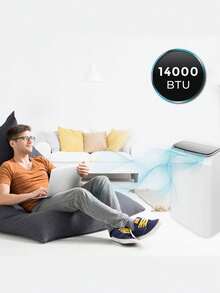 Cecotec Climatiseur Portable Force Clima 14500 Cold&Warm. Télécommande et pompe à chaleur, 14000 BTU, Affichage LED, 5 Modes, Déshumidification, Couverture 28 m2 - Multicolore - Voir 3