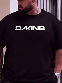 1PC Men's Dakine Logo Print T-Shirt For Men And Women Casual Streetwear Fashion Top - màu đen - Xem 3