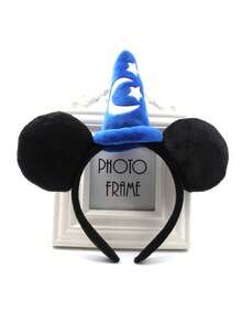 Wizard Hat Ear Headband, Cute Cartoon Magician Design, Starry Sky Background, Suitable For Princess Parties And Birthday Gifts - Unisex Costume Accessory, Theme Event Headpiece | Funny Design | Durable Headband - Multicolor - View 8