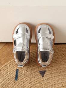 新款夏季幼儿鞋，软底婴儿鞋，男女童包头凉鞋 - 銀色 - 查看 6