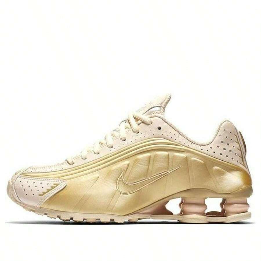 (WMNS) Nike Shox R4 'Guava Gold' - Gold - View 1