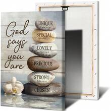 Modern Home Decor Canvas Print Without Frames: Zen Artwork Inspired By Bible Quotes, For Wall Decoration In Living Room, Bedroom Or Any Indoor Space,Wall Art,Poster Gifts Birthday Graduation - Multicolor - View 17