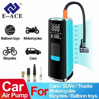 便携式轮胎充气泵，多功能空气压缩机，25升快速充气泵，带自动停止功能